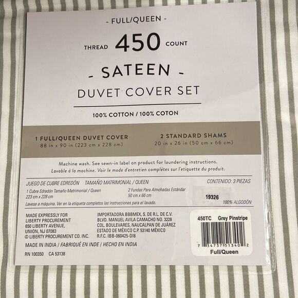 Sunham 450 Thread Count Print Duvet Set - Picture 4 of 4